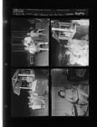 Little league at fair; Woman reading (4 Negatives) (August 22, 1958) [Sleeve 49, Folder e, Box 15]